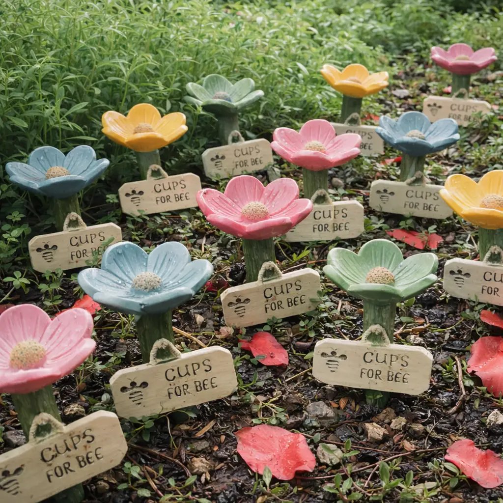 Blomformad vattenbehållare för bin💧