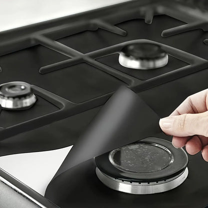Värmetåliga överdrag för gasspisar (Non Stick) - 4 stycken