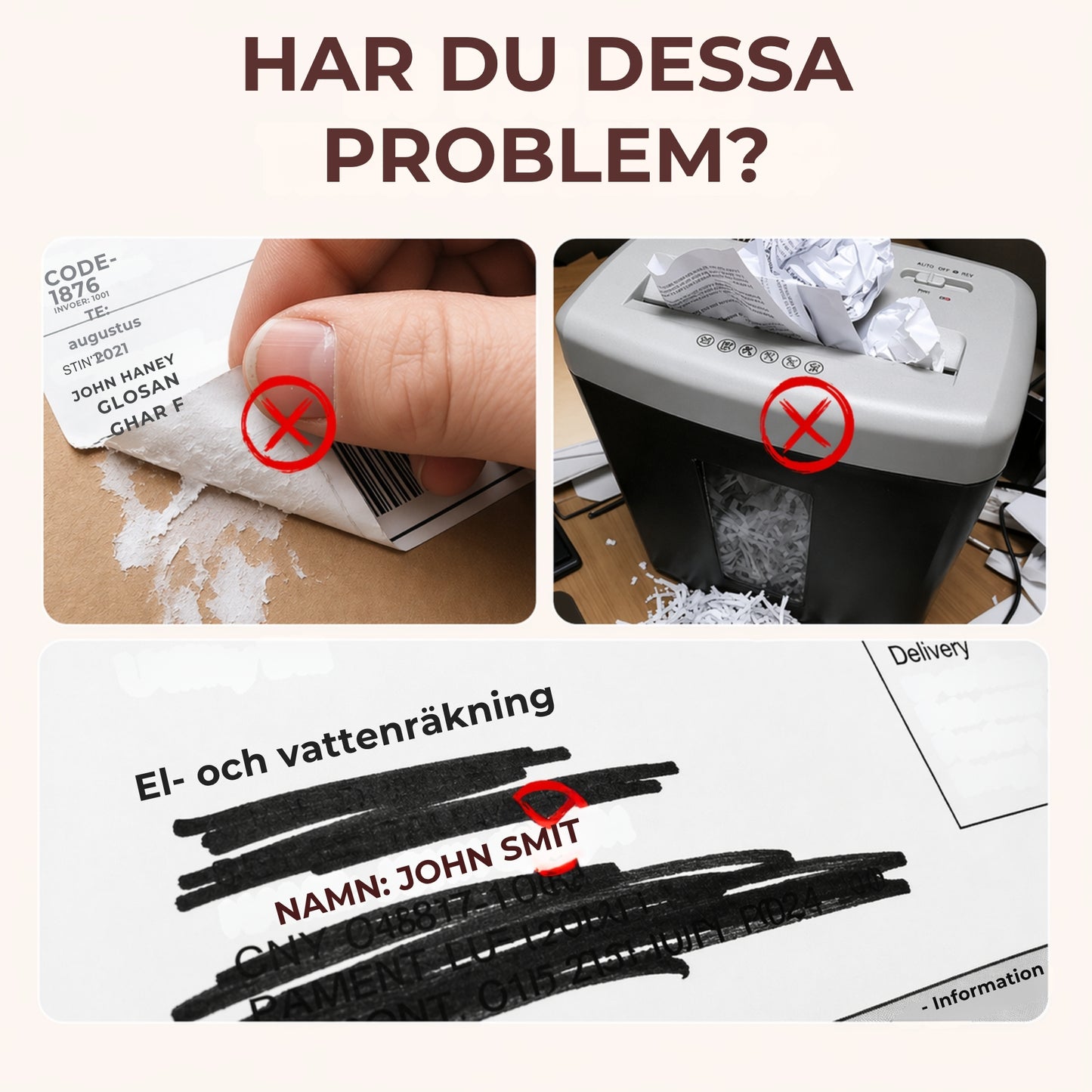 🔒 Sekretesstämpel | Skydda paket och dokument 📦✏️🎁
