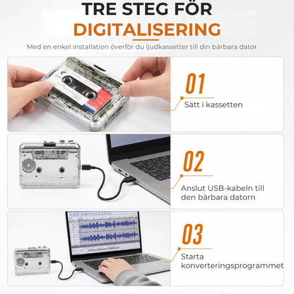 Digital kassettspelare | Omvandlare till MP3