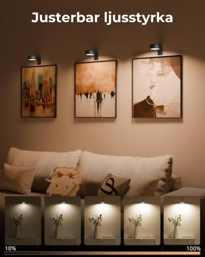 🖼️💡Magnetisk tavellampa med 13 olika belysningslägen