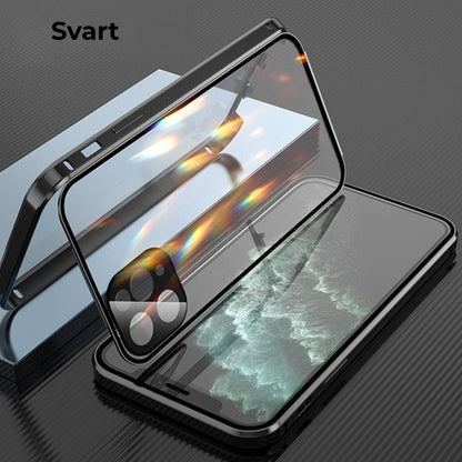 Dubbelsidigt iPhone-fodral med extra spänne