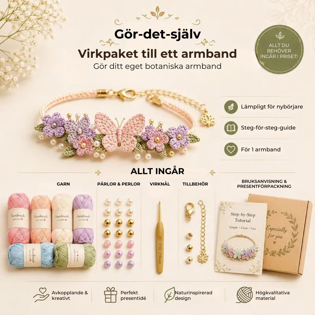 DIY-armband – virkningssats