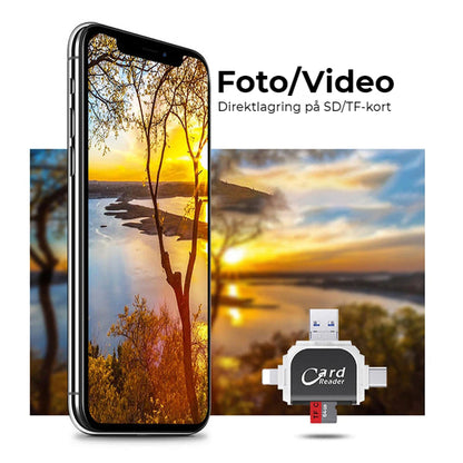 4-I-1 UNIVERSAL SD/TF-KORTLÄSARE MED FLERA PORTAR