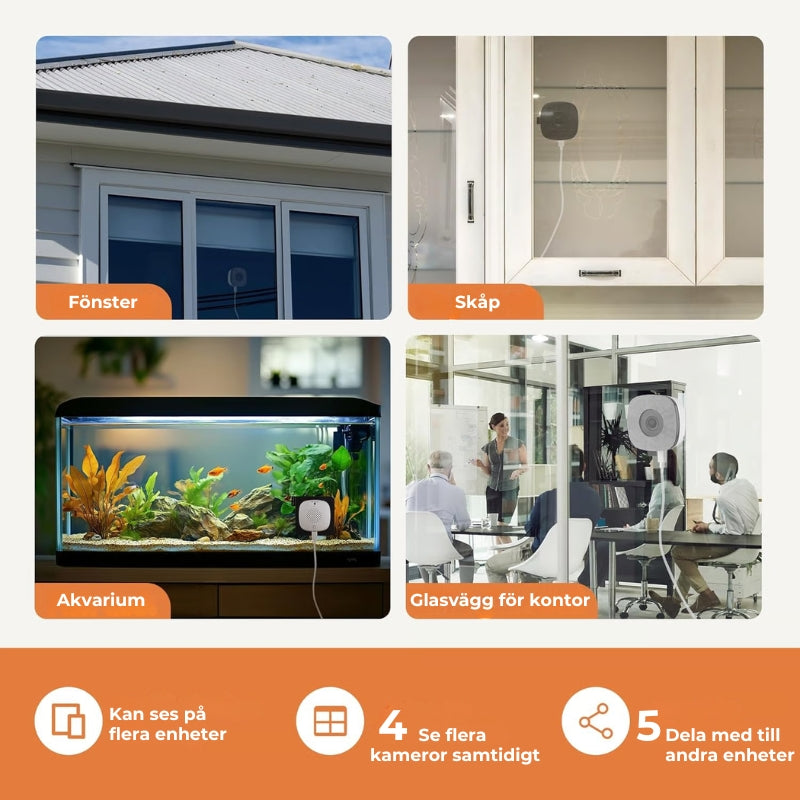 Kristallklar HD-övervakningskamera SUPERSMART