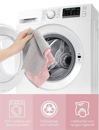 ♻️ Återanvändbara mikrofiberhanddukar på rulle (20 st)