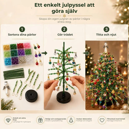 DIY-kit för Julgran med pärlor