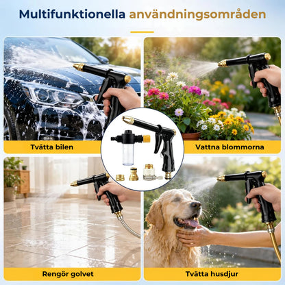 Högtrycksvattenpistol – tillbehör till din trädgårdsslang