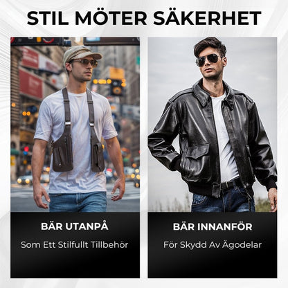 Snygg stöldskyddad axelväska för män