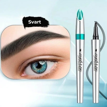 3D-ögonbryn stift med 4 gaffelspetsar för microblading (vattentät)