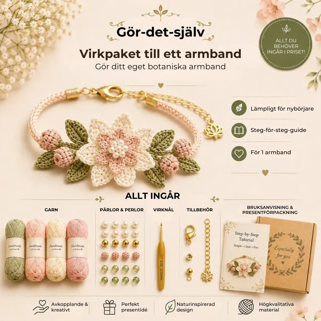 DIY-armband – virkningssats