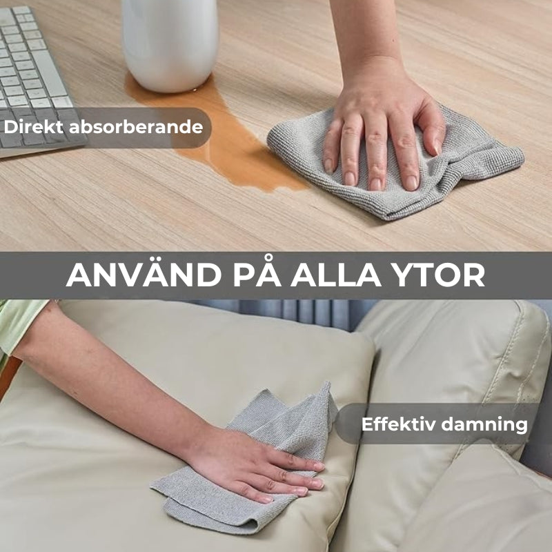 ♻️ Återanvändbara mikrofiberhanddukar på rulle (20 st)