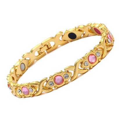 Magnetarmband i roséguld
