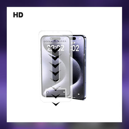 iPhone säkerhetskit – Dammfri härdad skärmfilm