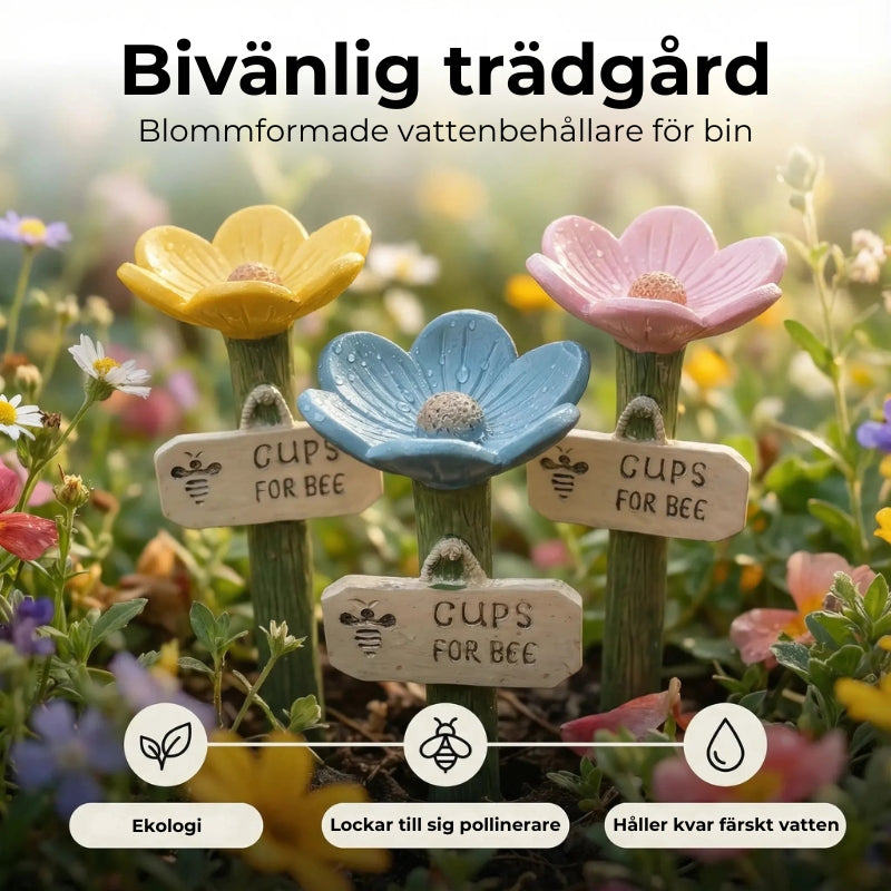 Blomformad vattenbehållare för bin💧