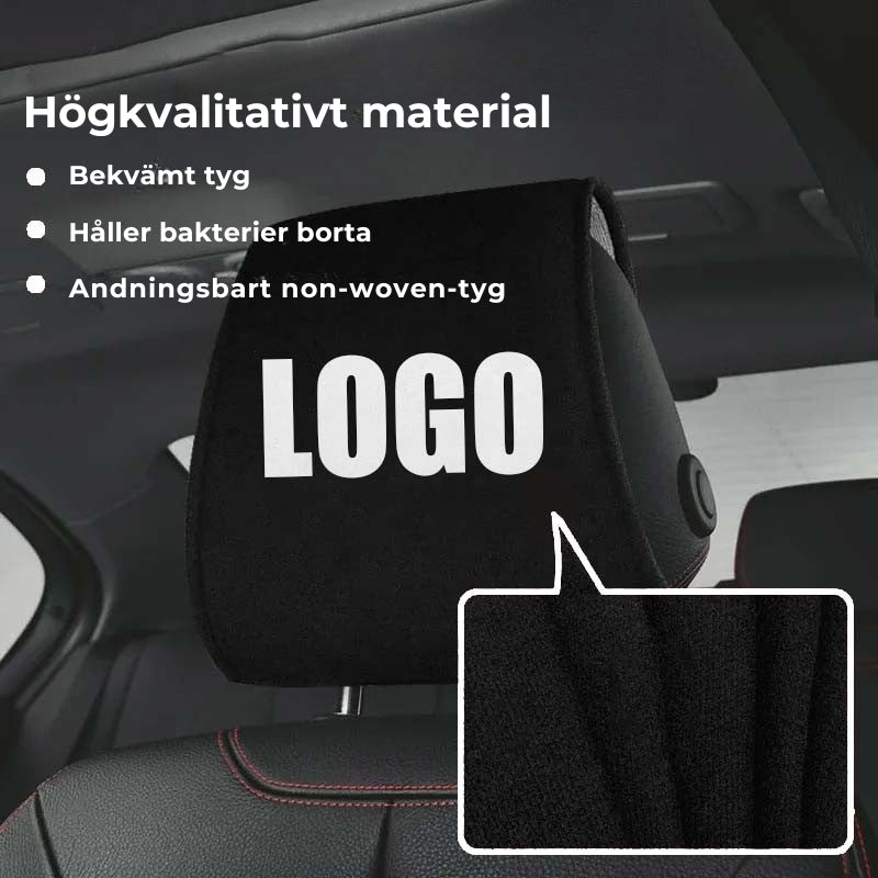 Överdrag för bilsätets nackstöd