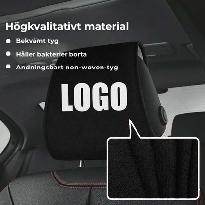 Överdrag för bilsätets nackstöd