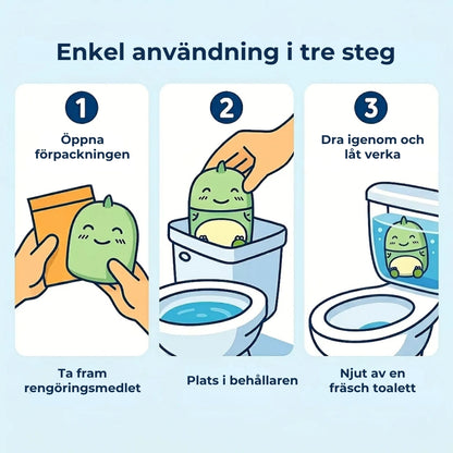 Toalettrengöringsmedel i form av en Dinosaurie – (3 st)