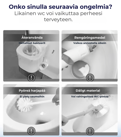 Toalettborste med rengöringshuvuden (Inkluderar doftkuddar)