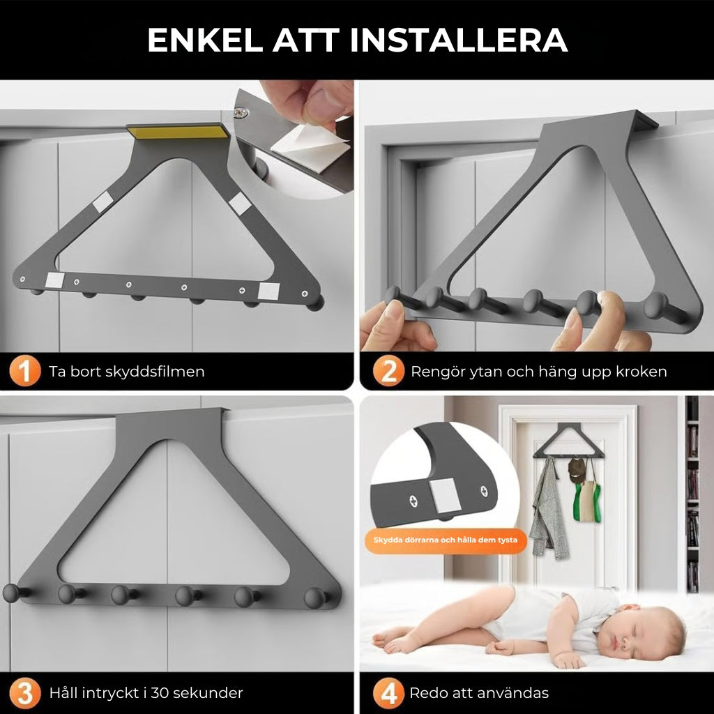 🏠 Dörrhängare i kolstål