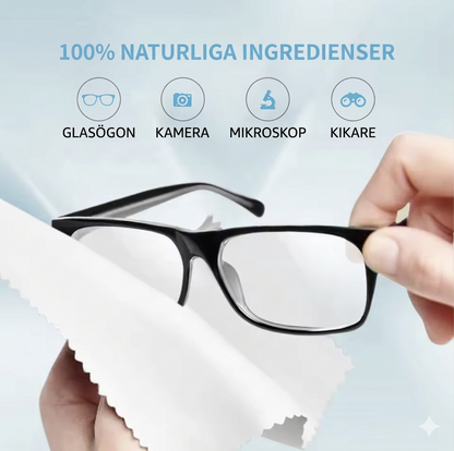 Glasögonrengöring med Fiberduk (120 ml - 2 flaskor)