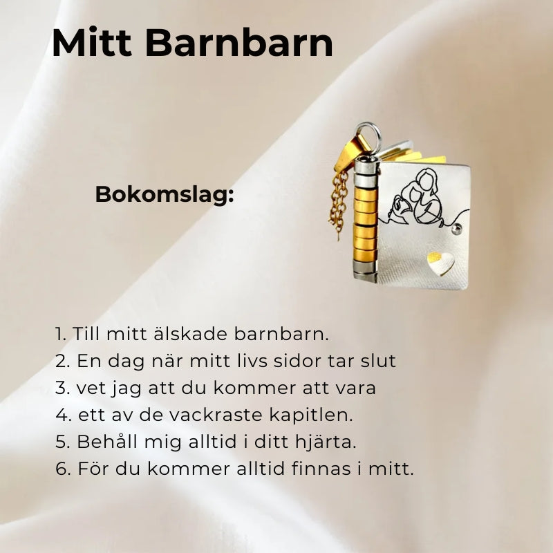 Till mitt älskade barnbarn (Minibok - Halsband)