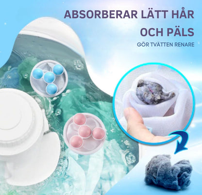Ludd- och hårfilterpåsar för tvättmaskin