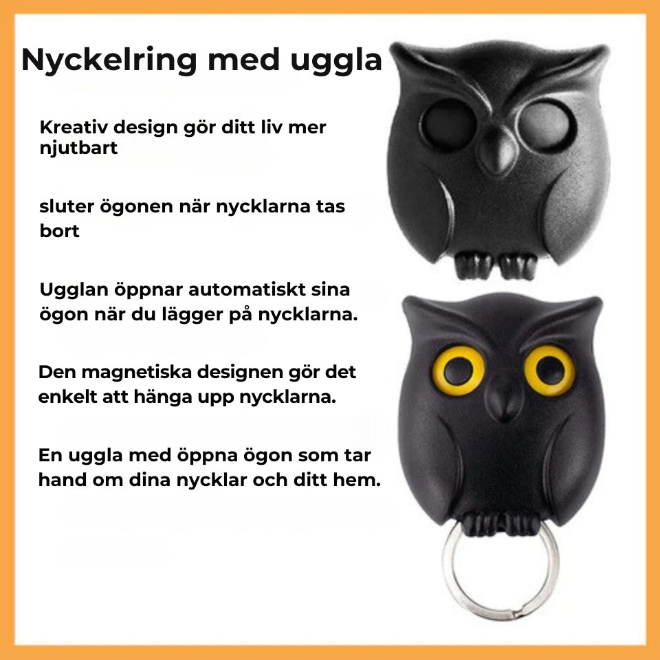 Uggla - nyckelhållare