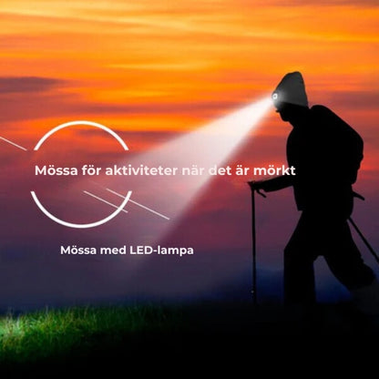 Mössa med LED-lampa