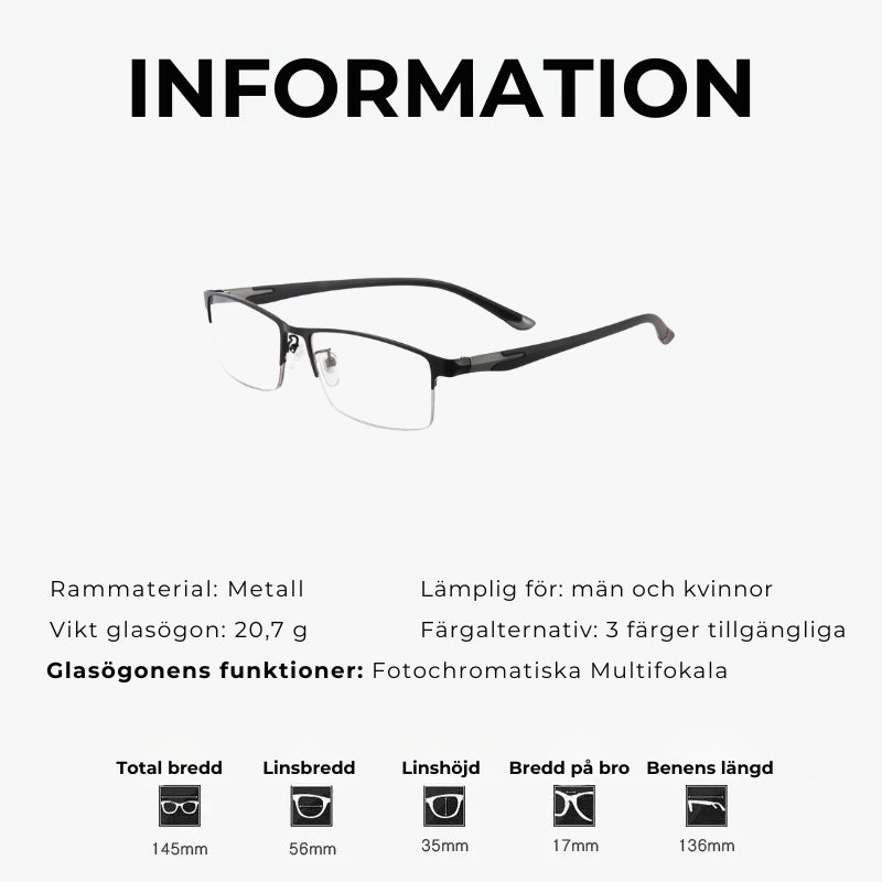 Progresiva Multifokala Läsglasögon