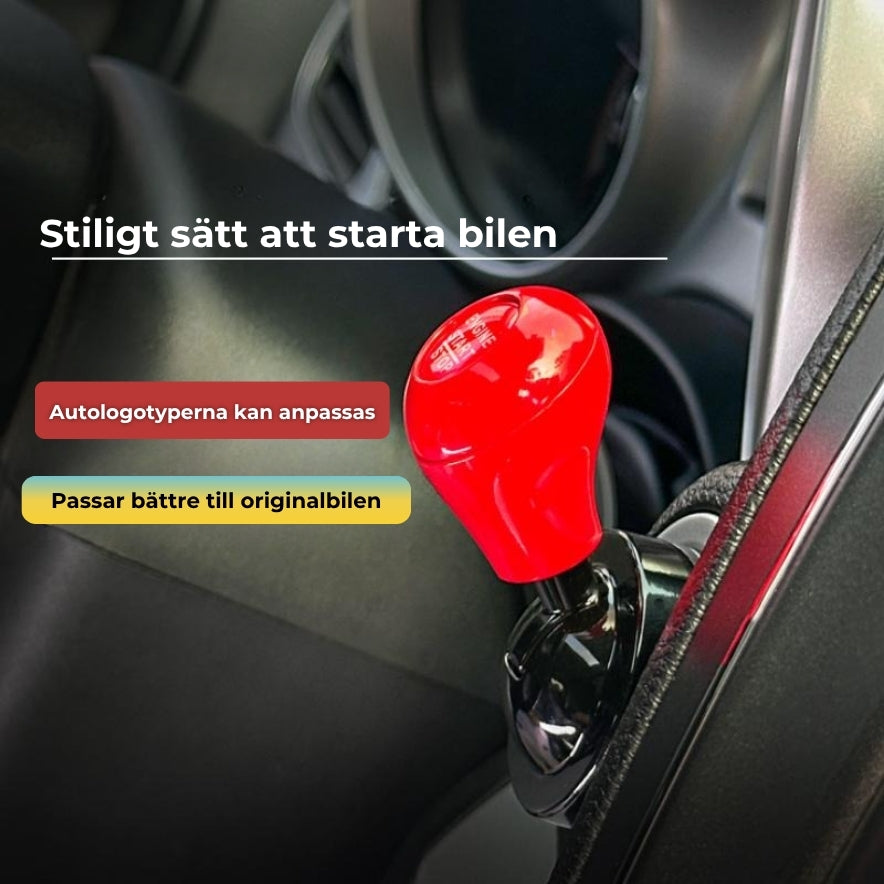 Startknapp med metallspak för Bil