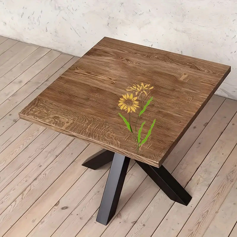 🌸 Schablon med blomstermönster