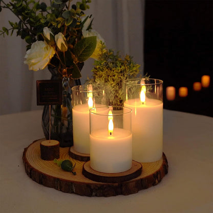 Flamlösa ljus | 3 stycken