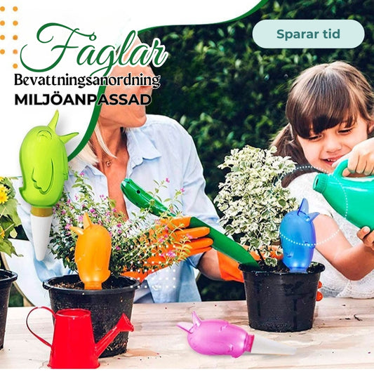 Automatisk bevattning för plantor fågel