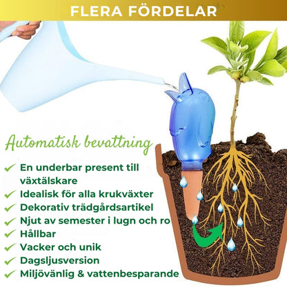 Automatisk bevattning för plantor fågel