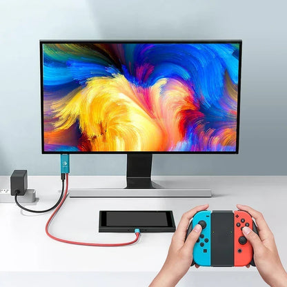 Type-C till HDMI 4K | Med 100 W laddningsfunktion