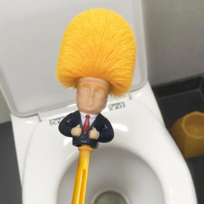 Toalettborste med humoristisk TRUMP