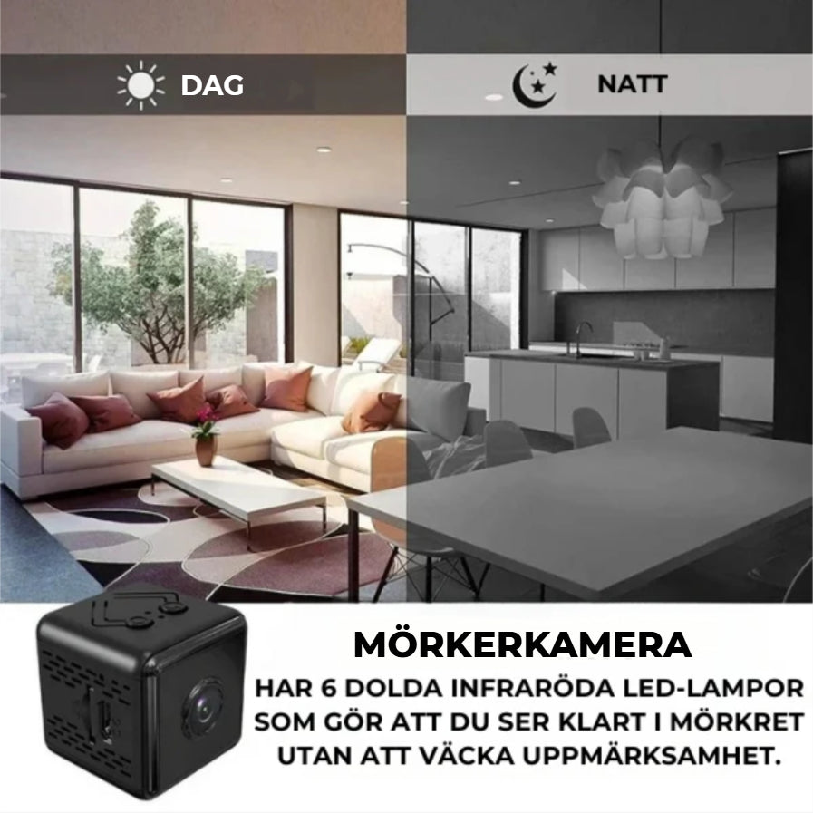 Minikamera 4K Ultra HD + Gratis 32 GB Minneskort