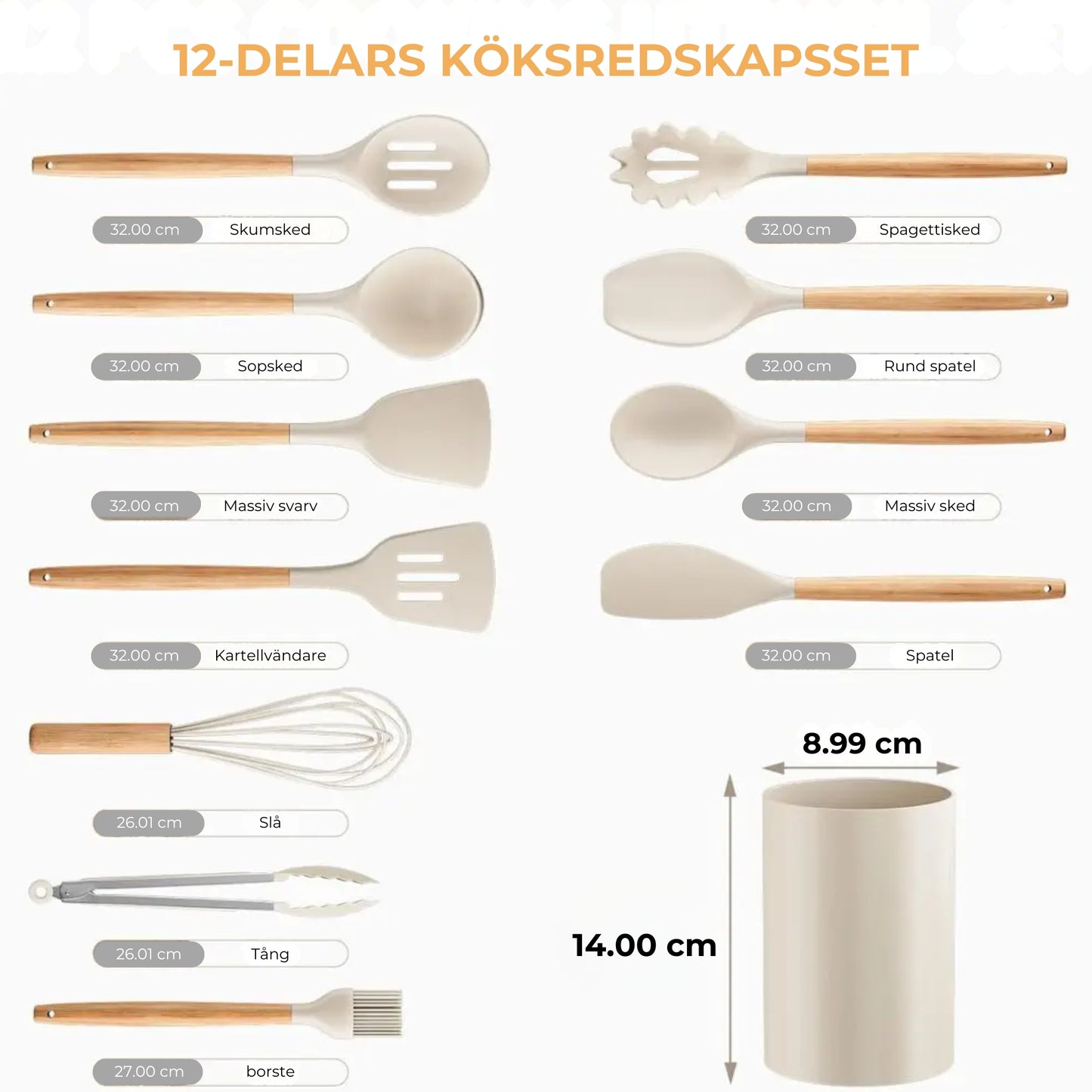 NordicKitchen – Elegant silikonset för köket (12 delar)