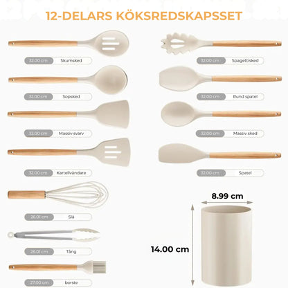 NordicKitchen – Elegant silikonset för köket (12 delar)