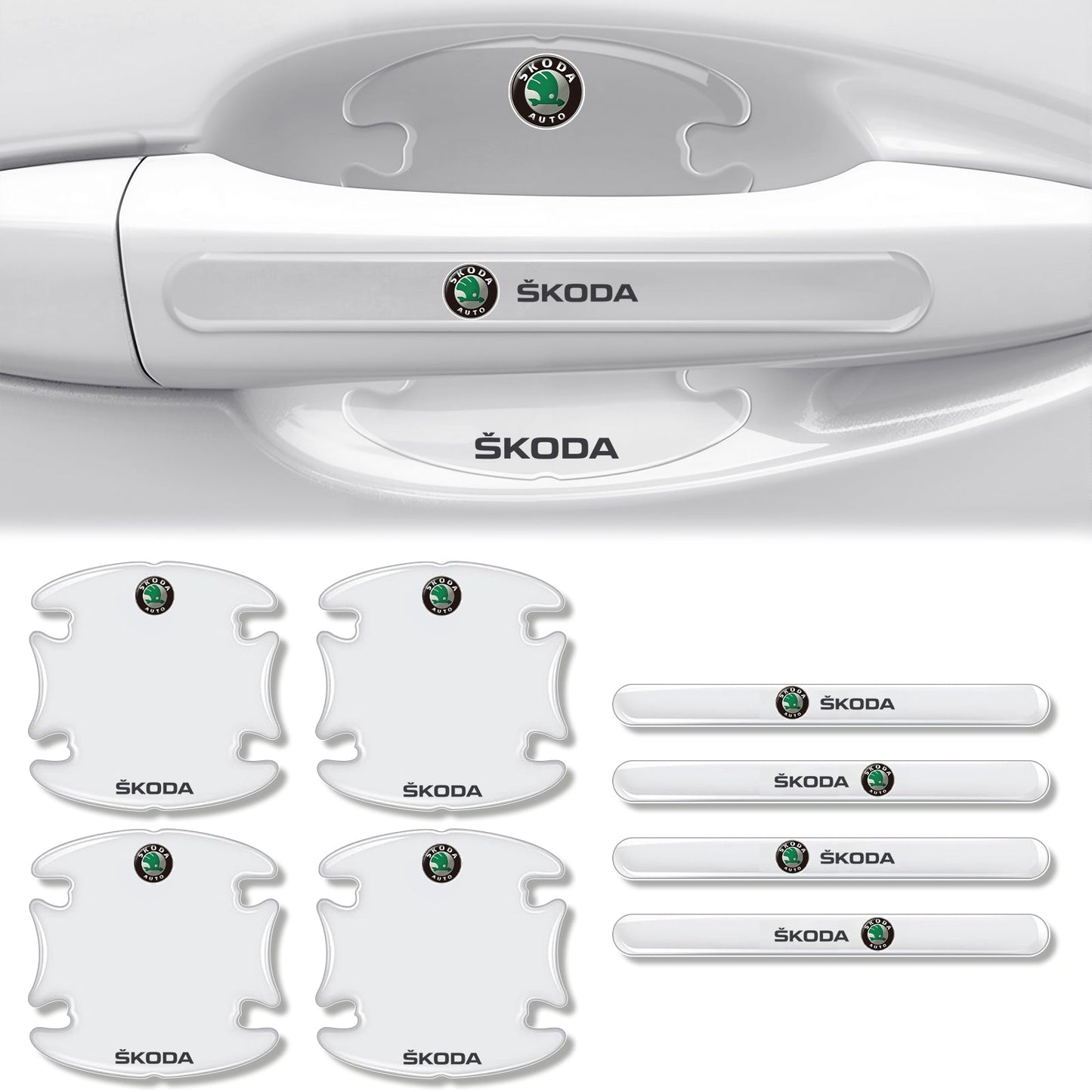 Skrapkydd för bildörrshandtag