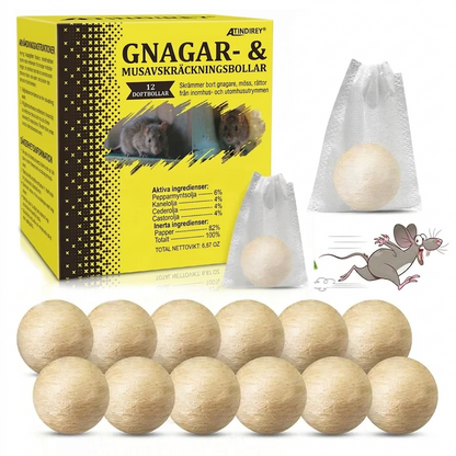Gnagarsköld™ | Kulor (utan gift) som håller möss och råttor borta