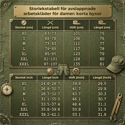 Snabbtorkande cargoshorts med fickor | DAM