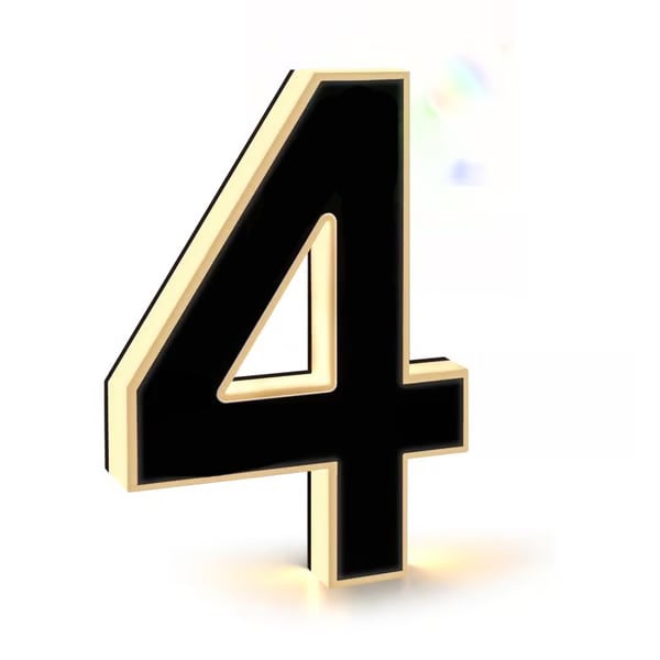 Husnummer med solenergi (LED)