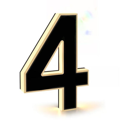 Husnummer med solenergi (LED)