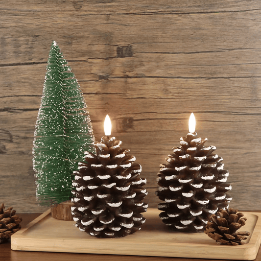 Tallkotte med LED-ljus