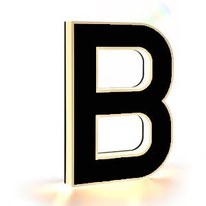 Husnummer med solenergi (LED)