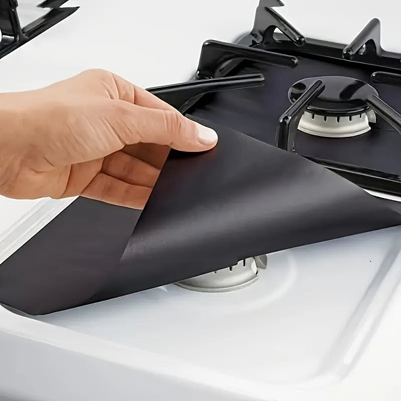 Värmetåliga överdrag för gasspisar (Non Stick) - 4 stycken