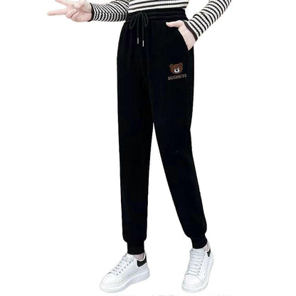 Joggingbyxor för dam (varm corduroyplush)