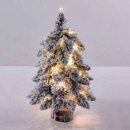 Liten Julgran med snö och belysning (45-60 cm)